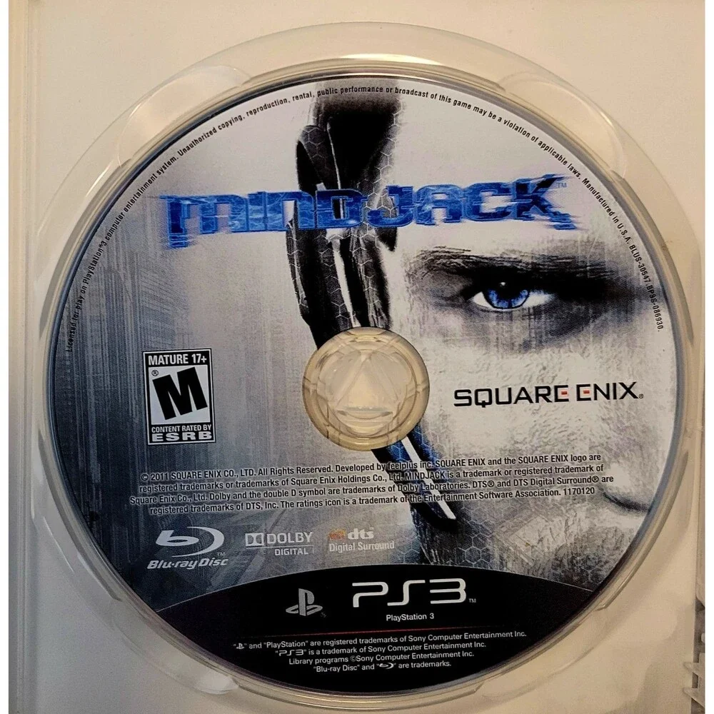 MindJack (Sony PlayStation 3, 2011) PS3, TESTED & WORKING,CLN DISC,FAST SHIPPING